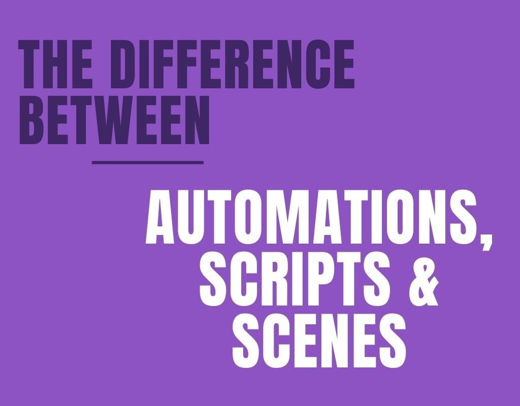 What is the difference between scene and automation?